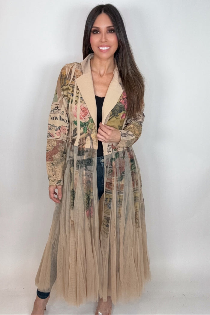 Style the Rose West Cardigan Blazer exclusively at Born To Glam
