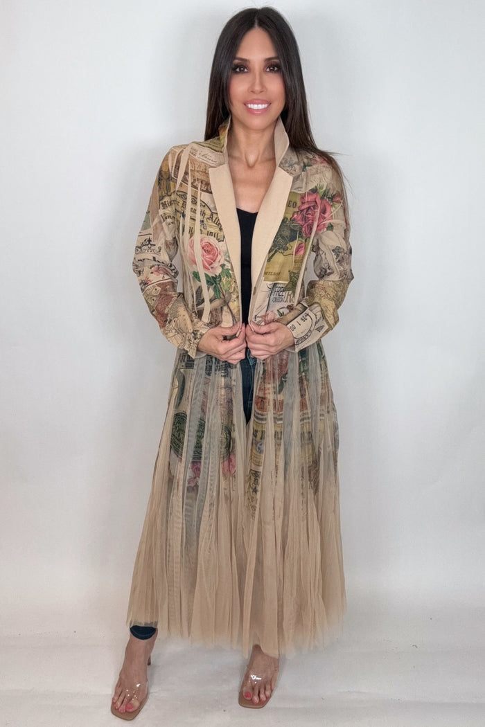 Style the Rose West Cardigan Blazer exclusively at Born To Glam