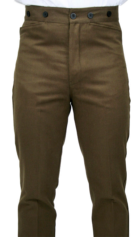 Sable Brushed Cotton Trousers
