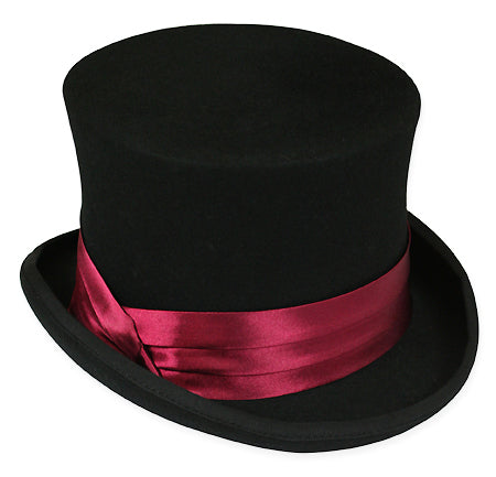 Hat Band - Burgundy Satin