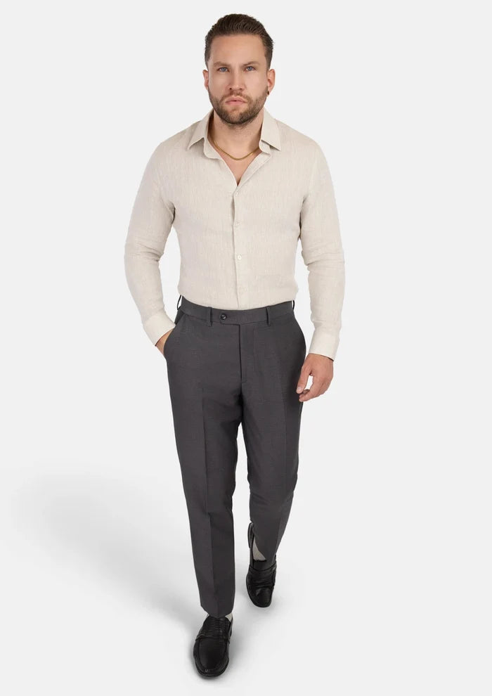 Shimmer Grey Pants - SARTORO