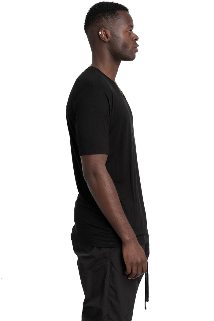Thom Krom | SS26 - V-neck t-shirt, Black MTS945