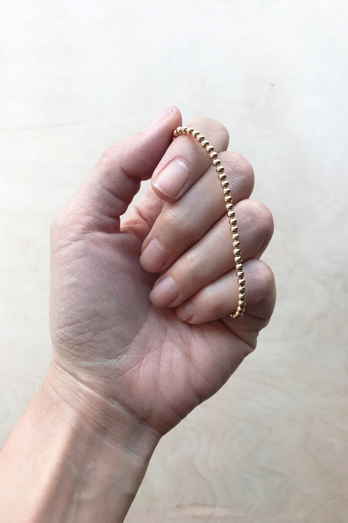 Small Bead Stretch Bracelet - Pavilion