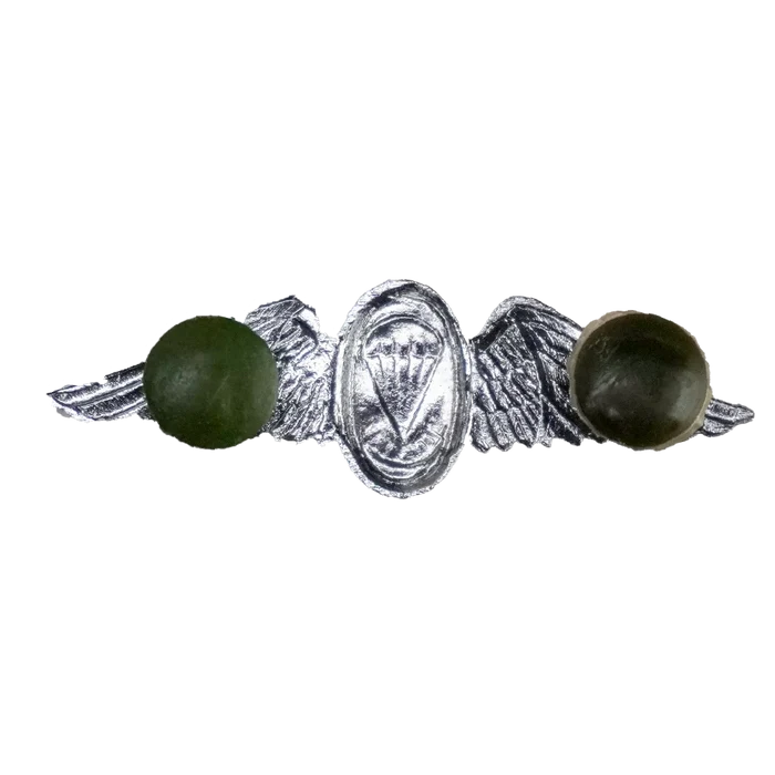 South African Defence Force Parachute Freefall Instructor Mess Dress Silver Badge - South African Army Surplus - Flags, Badges & Insignia