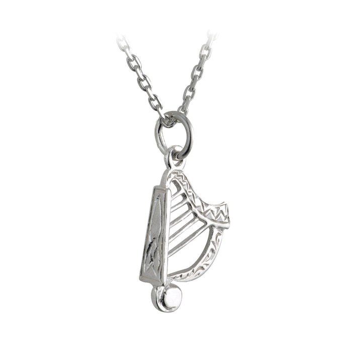 Solvar Sterling Silver Small Harp Pendant S4590