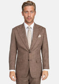 Tawny Brown Hopsack Suit