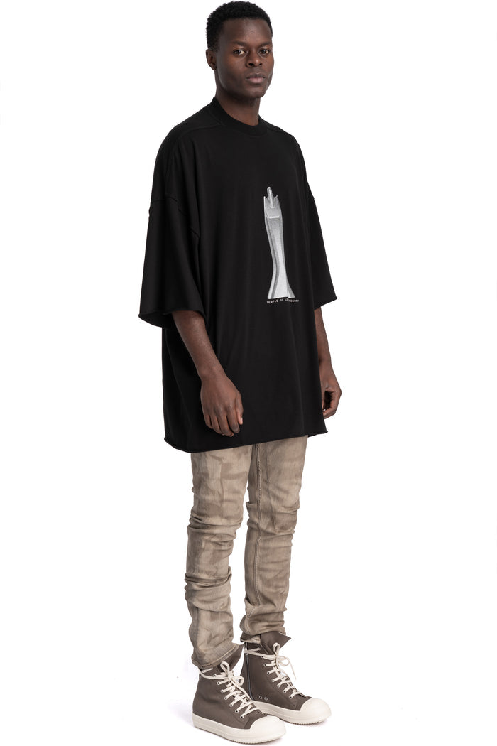 Rick Owens DRKSHDW | SS26 Temple - Tommy T-Shirt , Statueprint DU02F4259 RNEP5 0911