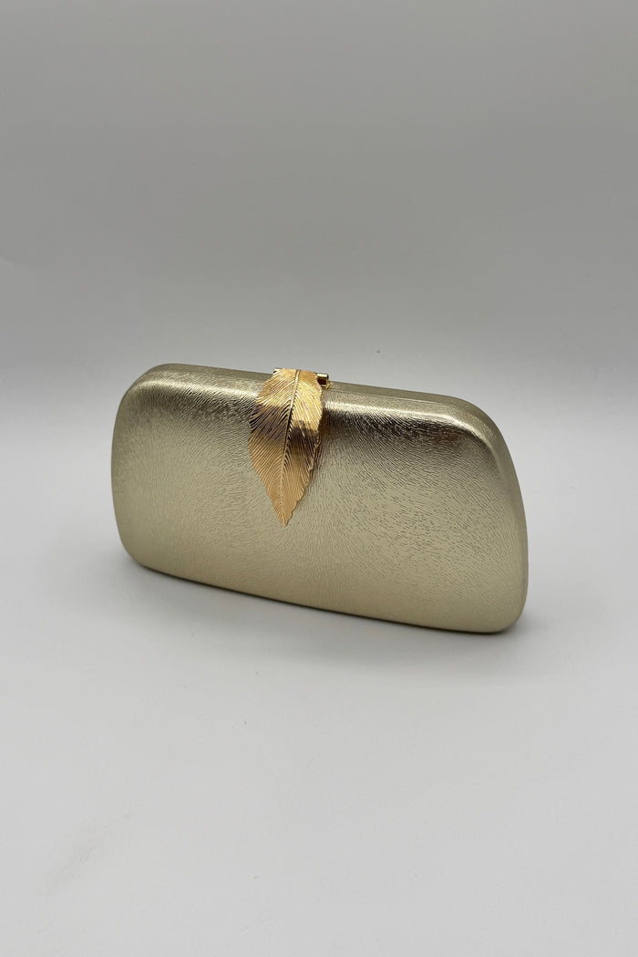 Tres Chic Clutch Gold