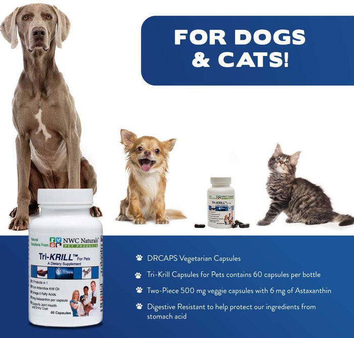 Tri-KRILL™ Krill Oil Capsules for Pets