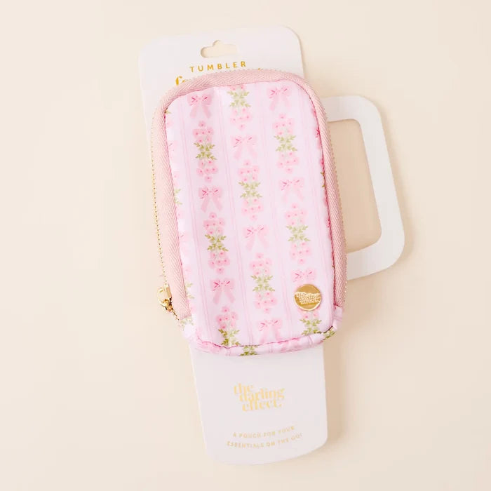 love fancy floral tumbler fanny pack