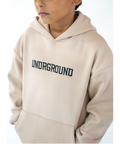 UNDRGROUND Kids “Moving In Silence” Hoodie (Tan/Black)