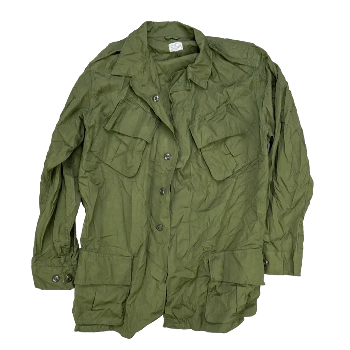 USGI 2nd Pattern Olive Jungle Fatigue Shirt - Large Long - US Army Surplus - Field Shirts