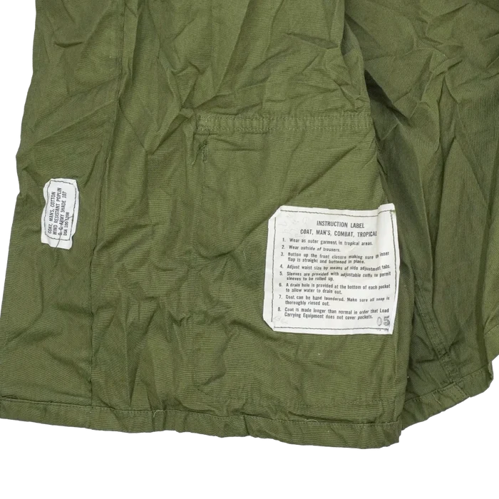 USGI 2nd Pattern Olive Jungle Fatigue Shirt - Large Long - US Army Surplus - Field Shirts