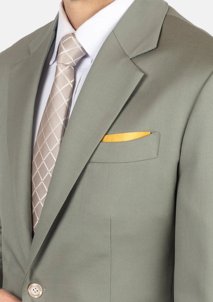 Verona Sage Twill Suit - SARTORO