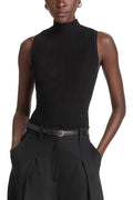 Veronica Beard Nellie Tank Top Shell Black