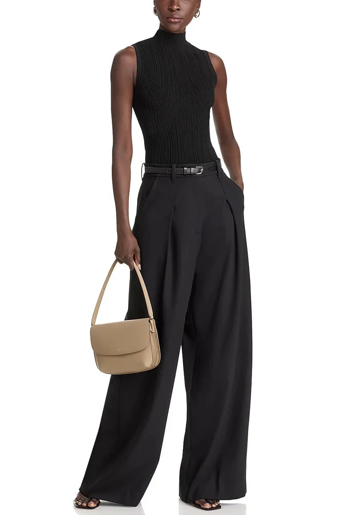 Veronica Beard Nellie Tank Top Shell Black
