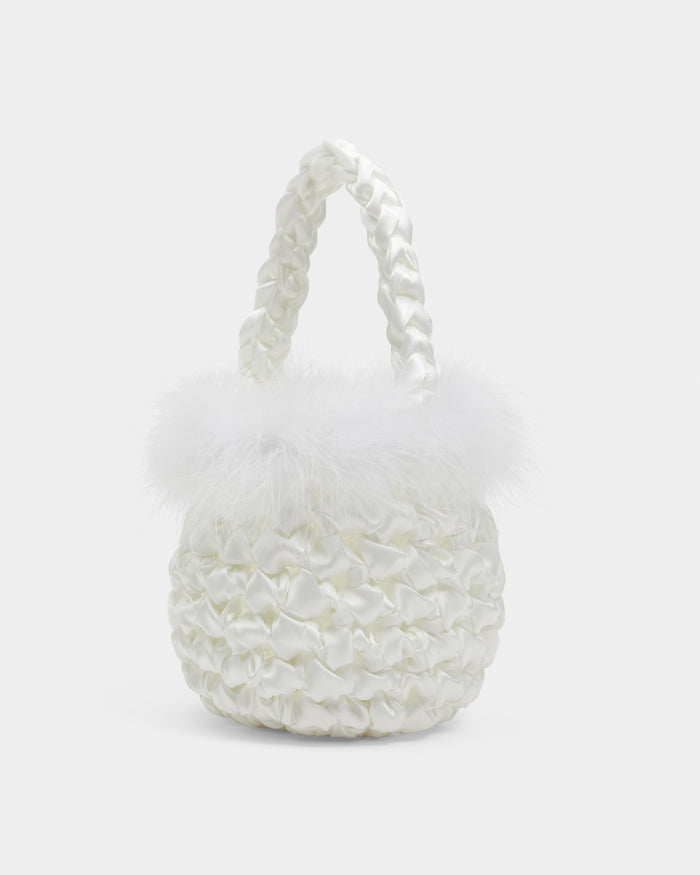 White Feather Handmade Bridal Bag