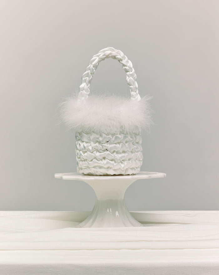 White Feather Handmade Bridal Bag