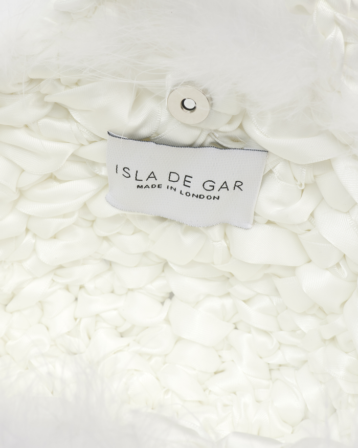 White Feather Handmade Bridal Bag