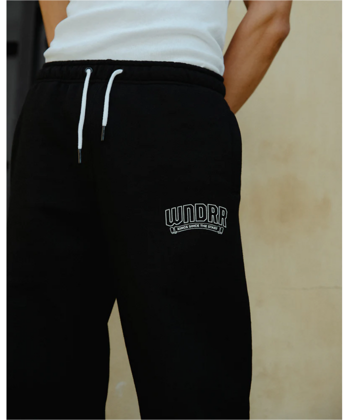 WNDRR Banner Lounge Trackpant (Black)