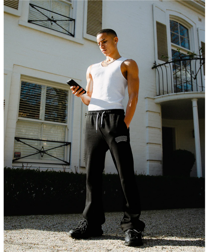 WNDRR Banner Lounge Trackpant (Black)