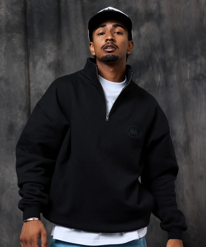 WNDRR Minted 1/4 Zip Sweat (Black)
