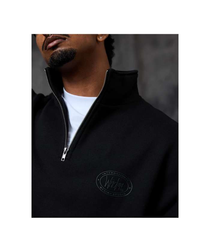 WNDRR Minted 1/4 Zip Sweat (Black)