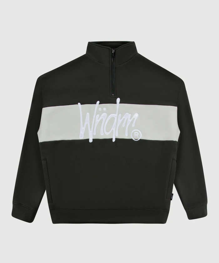 WNDRR STARTER PANEL 1/4 ZIP SWEAT (INK)