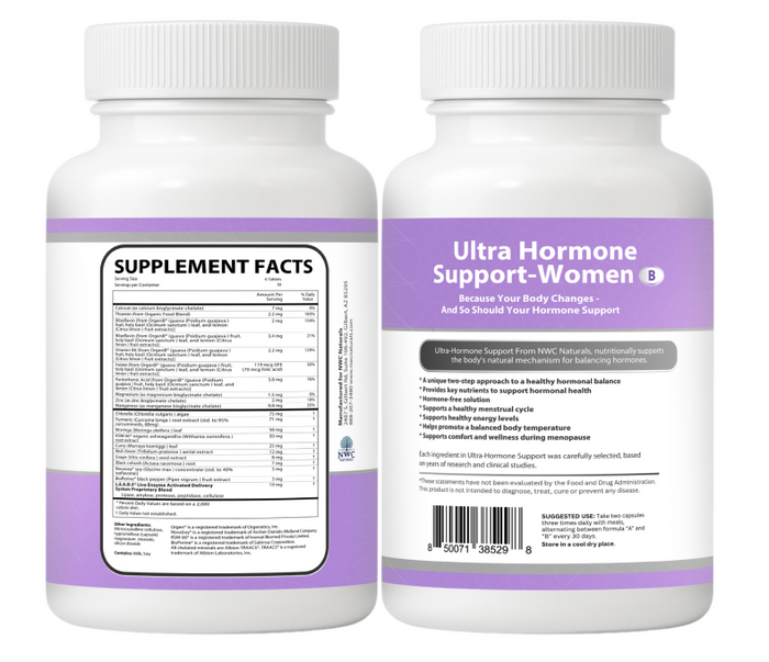 Womens Ultra Hormone Support A and B- Bundle
