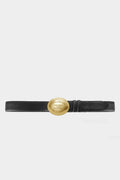 Zadig & Voltaire Colter 35mm Smooth Leather Belt - Black