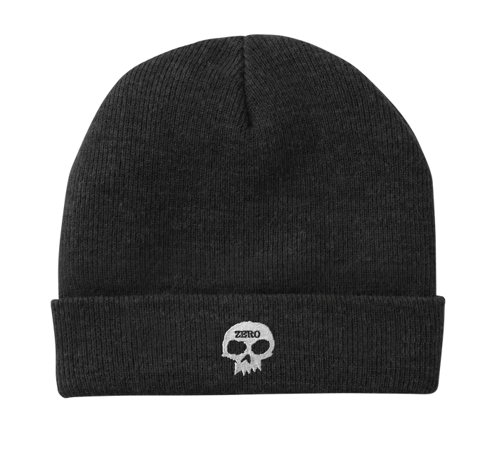ZERO EMBROIDERED SKULL BEANIE